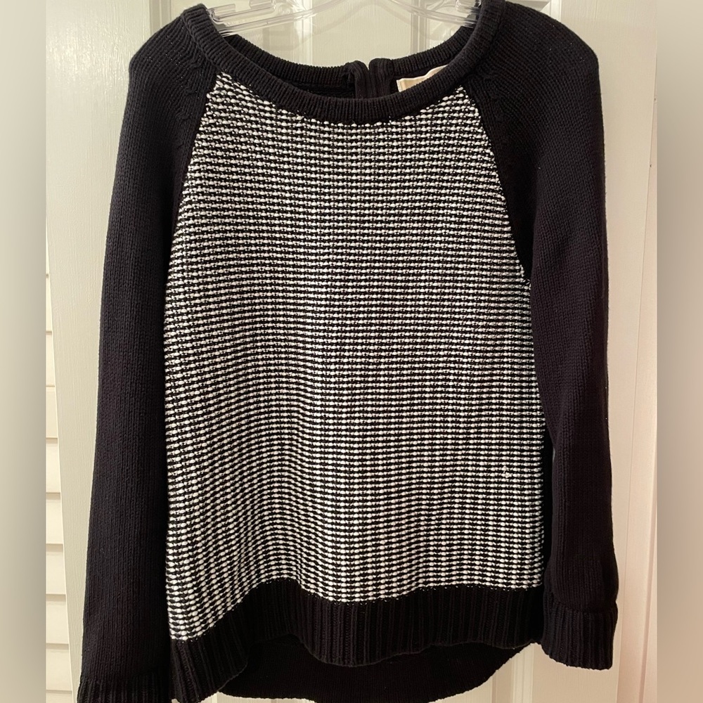 Michael Kors Black & White Crewneck Sweater - Size S